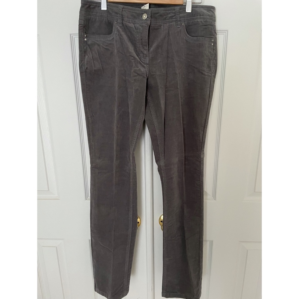 White House Black Market gray corduroy jeans